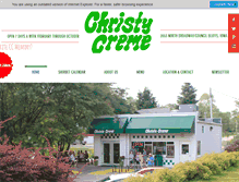 Tablet Screenshot of christycreme.com